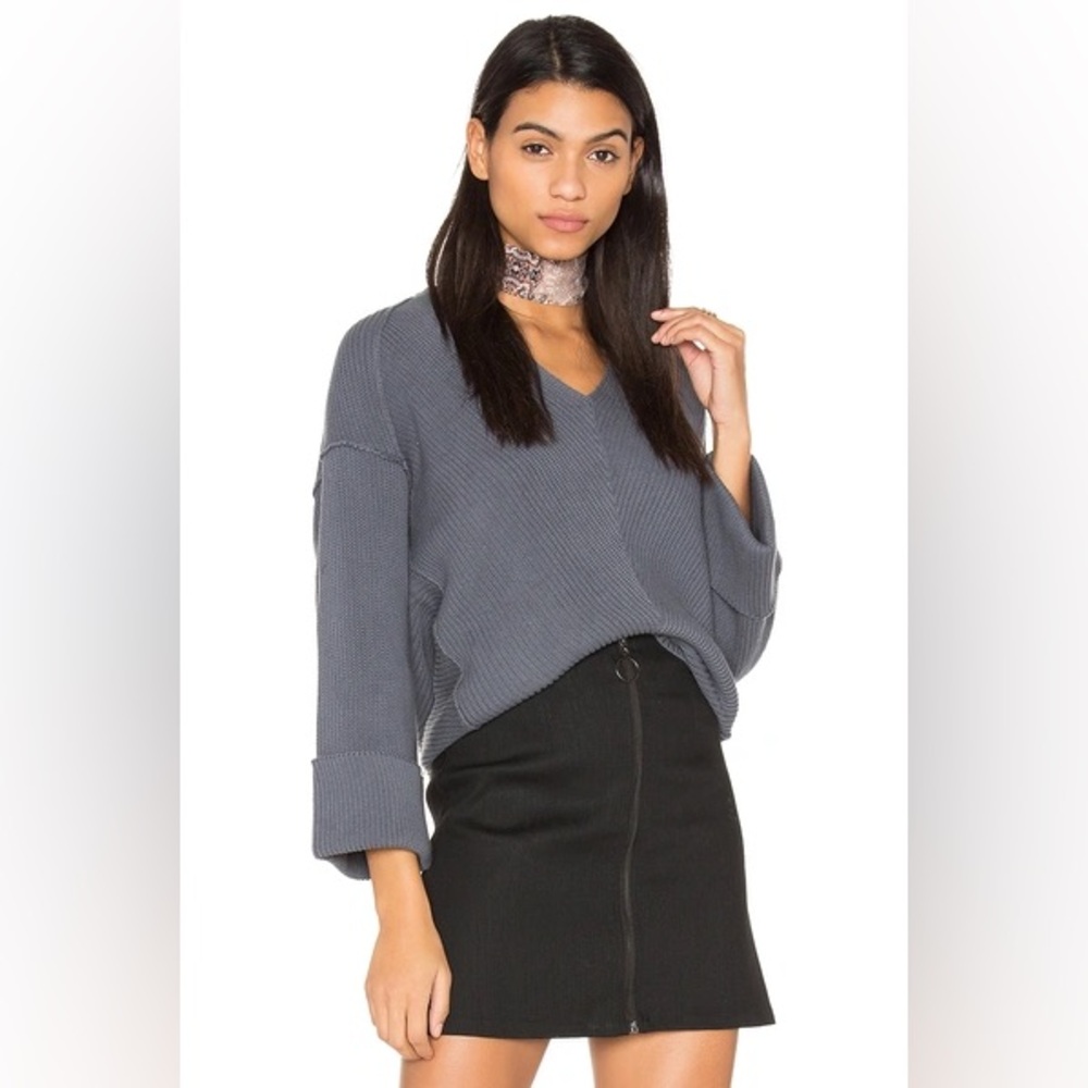 Free People La Brea V Neck Sweater